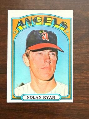 Nolan Ryan 1972 Topps #595 Baseball Card, California Angels - Pitcher
